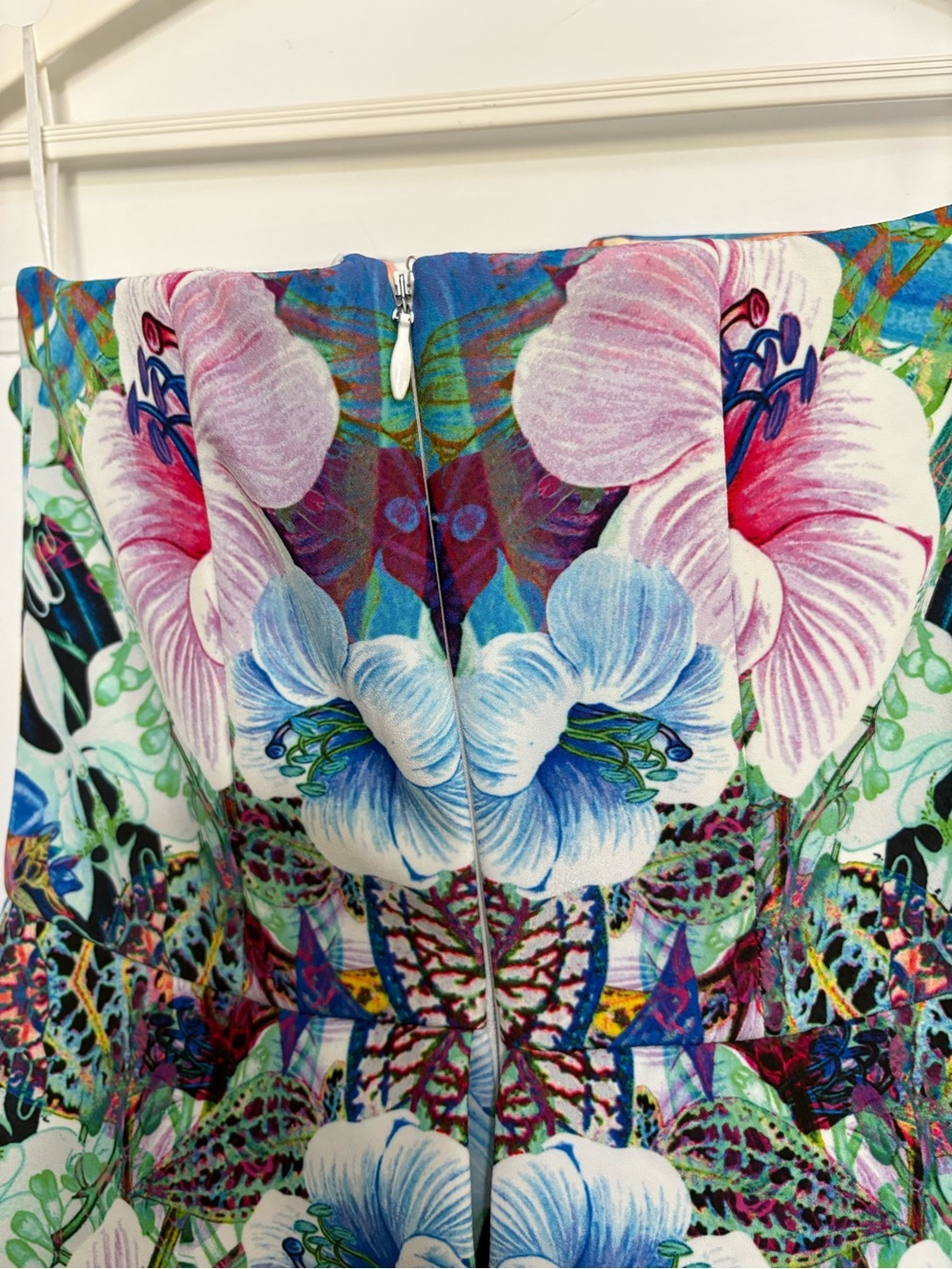 NWOT Finders Keepers for Anthropologie Floral Strapless Peplum Mini Dress Size S - Picture 4 of 8